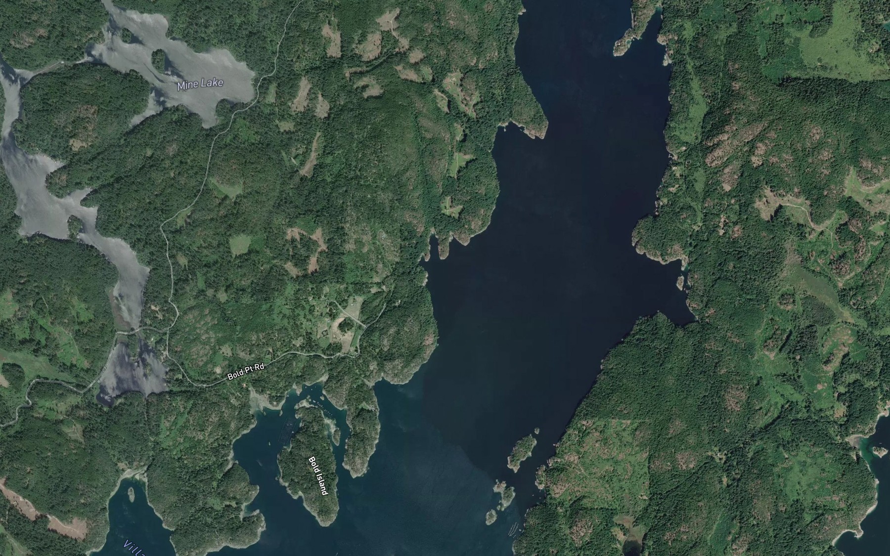 Satellite map of the Conville Bay