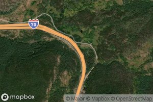 Satellite map of the Polk Creek