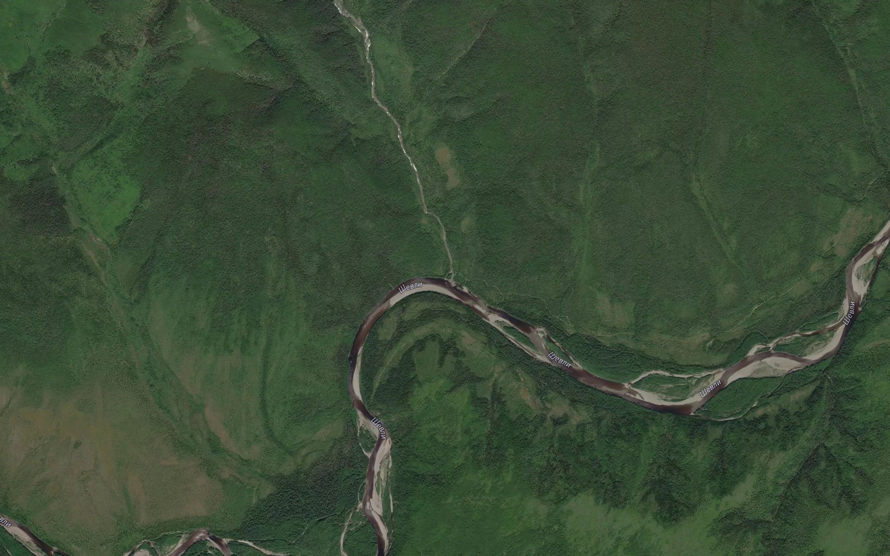 Satellite map of the Malyy Artek
