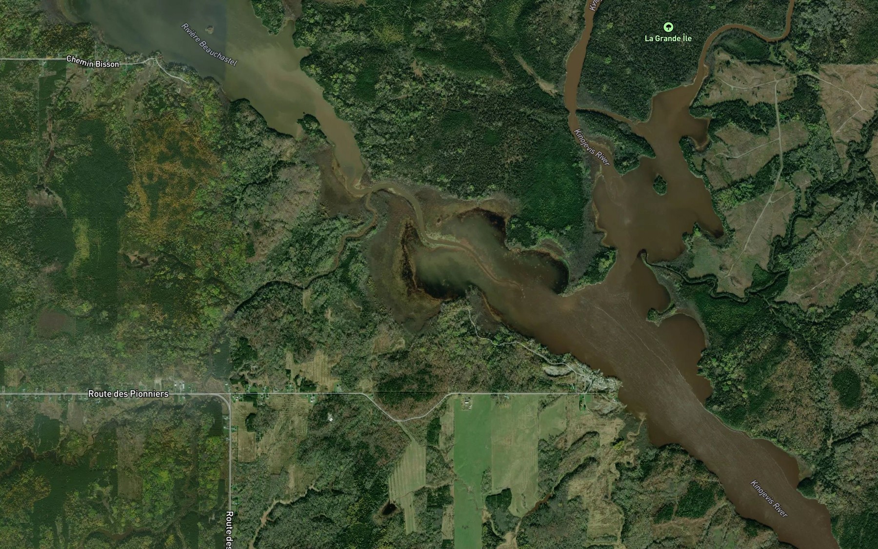 Satellite map of the Baie Richard