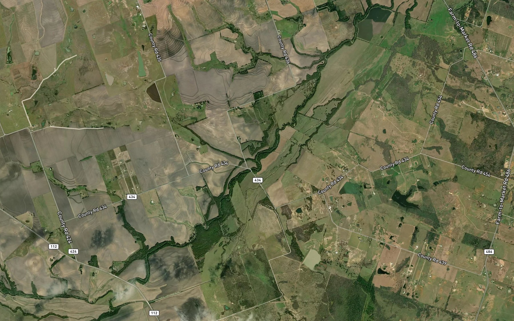 Satellite map of the Long Branch