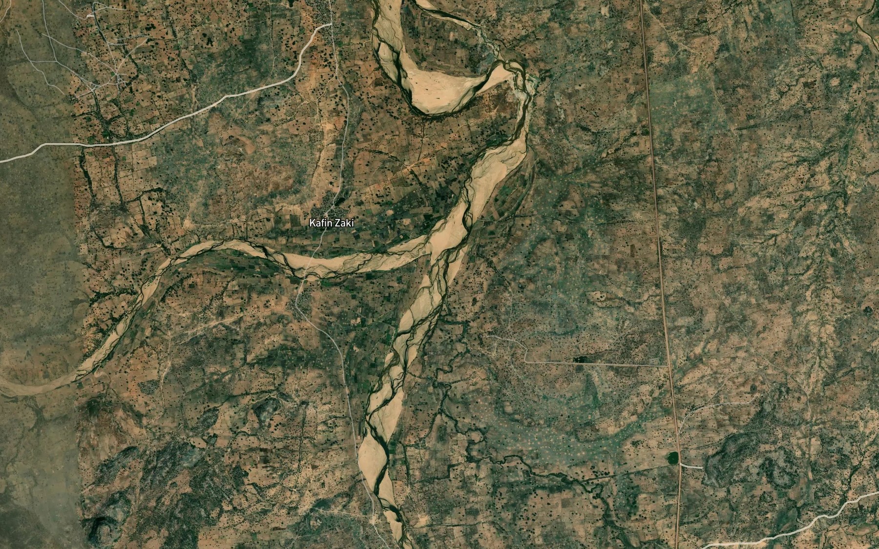 Satellite map of the River Mara