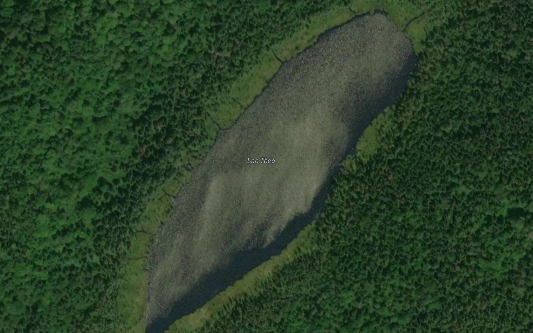 Satellite map of the Lac Theo