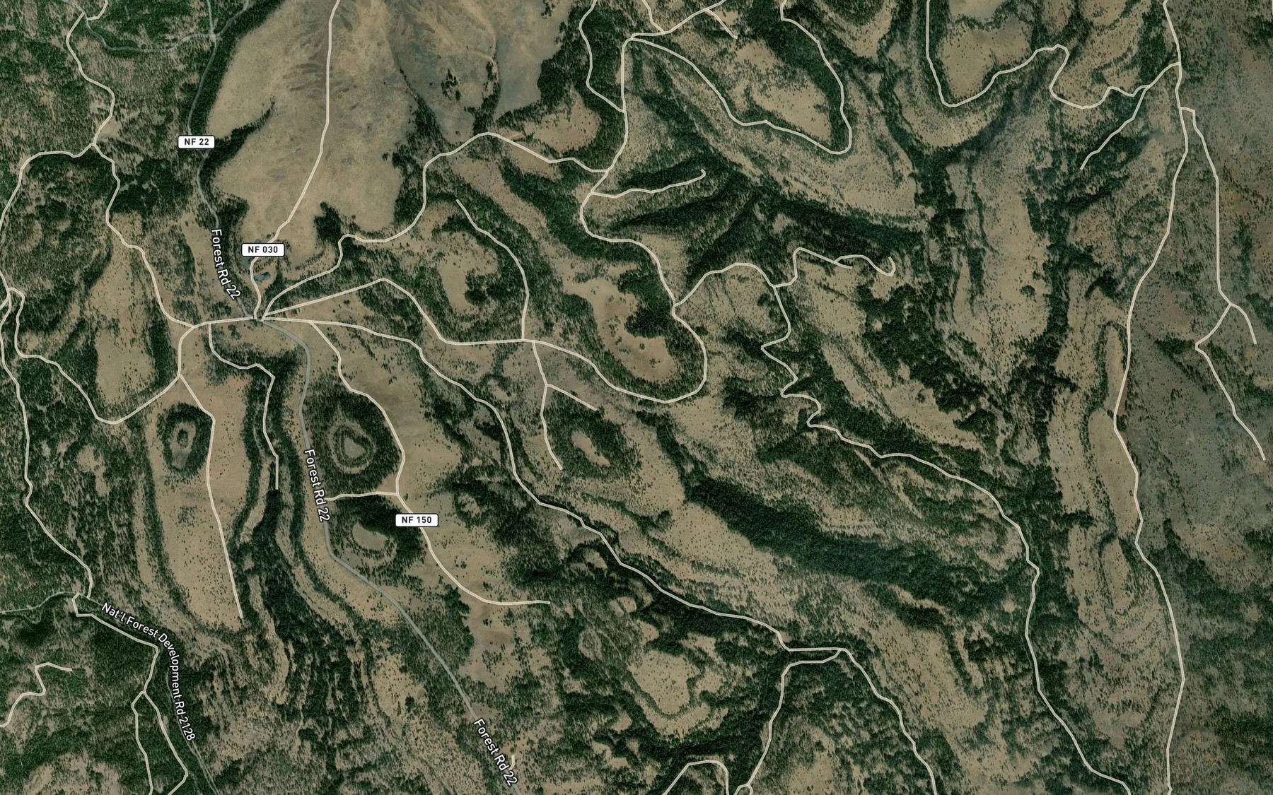 Satellite map of the SOB Spring