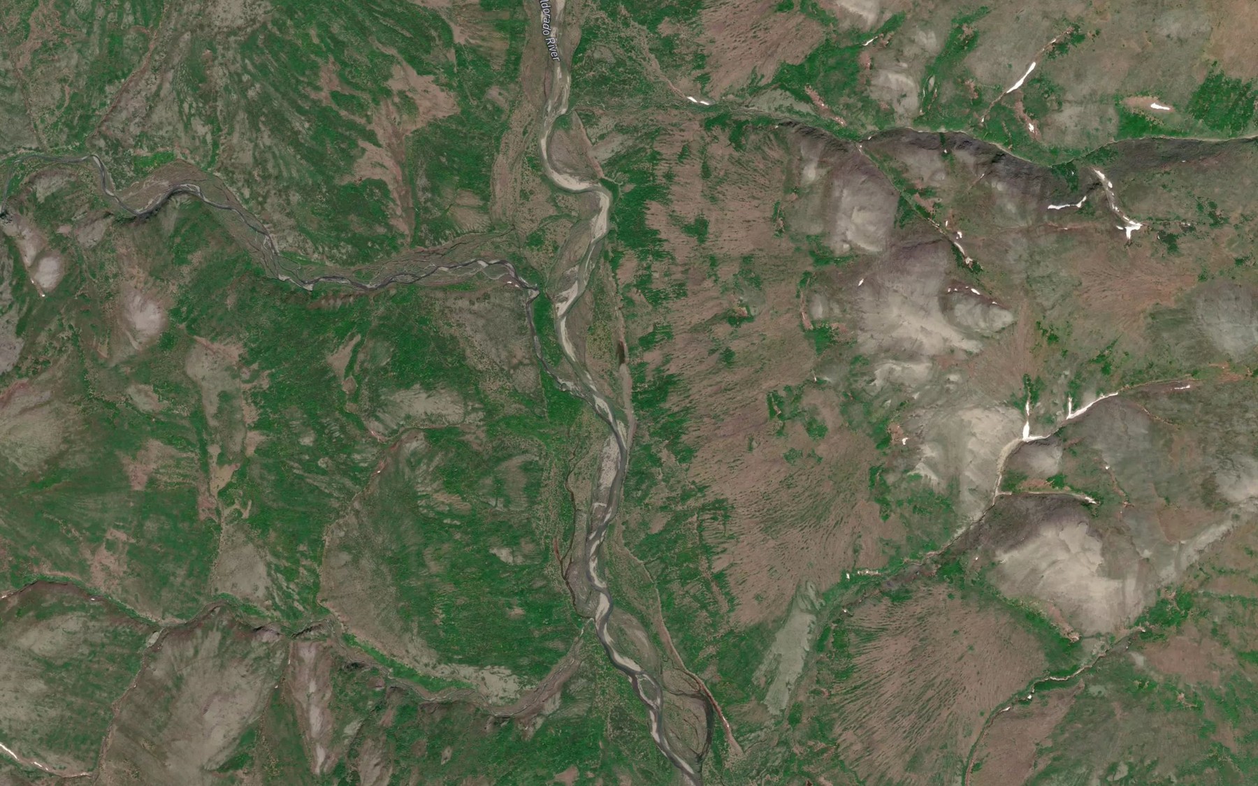 Satellite map of the Fox Creek