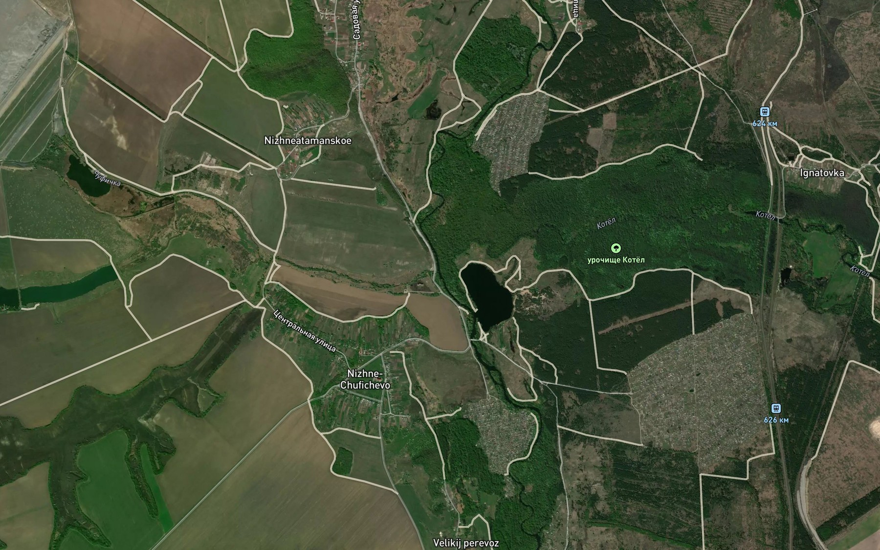 Satellite map of the Chufichka
