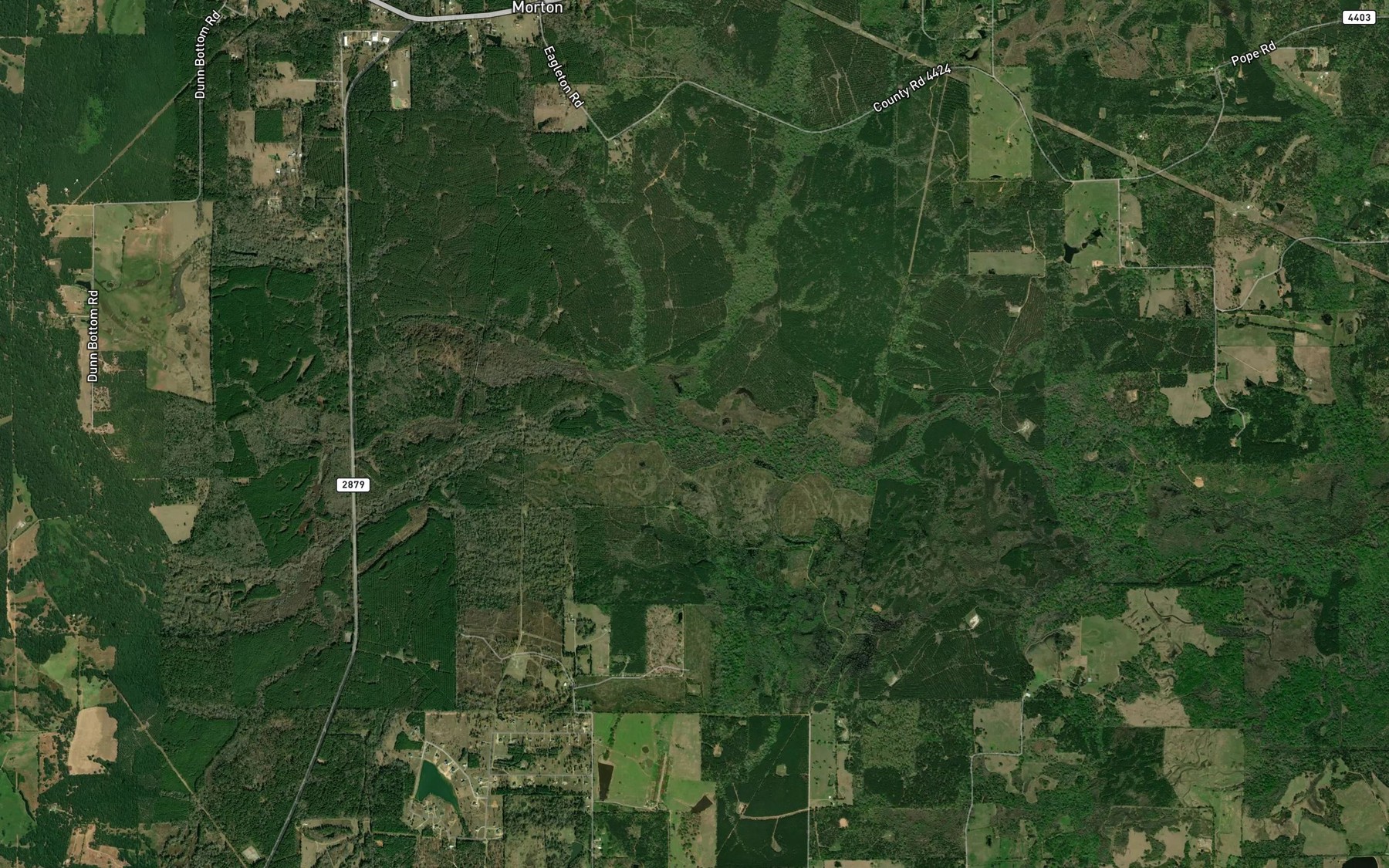 Satellite map of the Eagle Creek