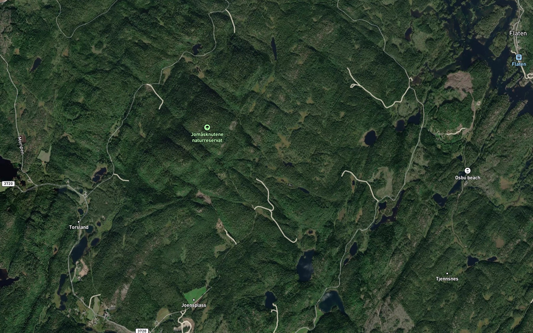 Satellite map of the Roytjonn
