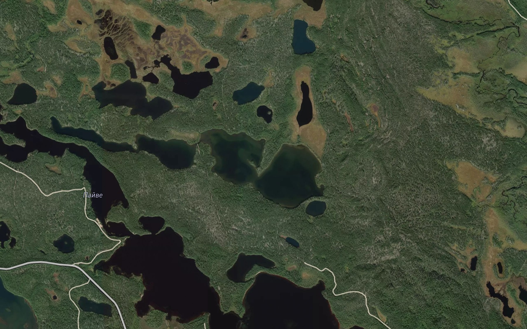 Satellite map of the Ozero Okun'lambino