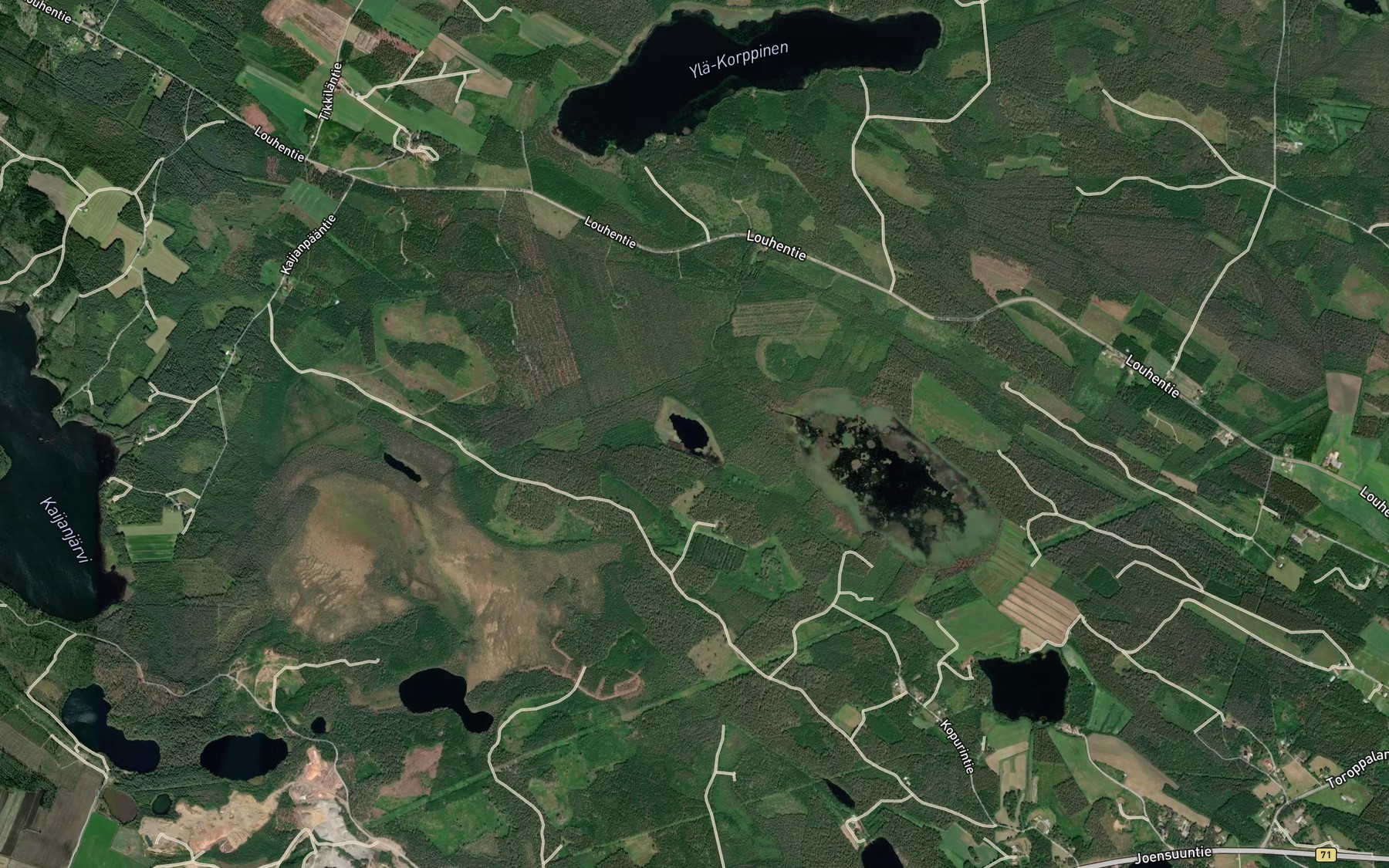 Satellite map of the Hyyrylampi