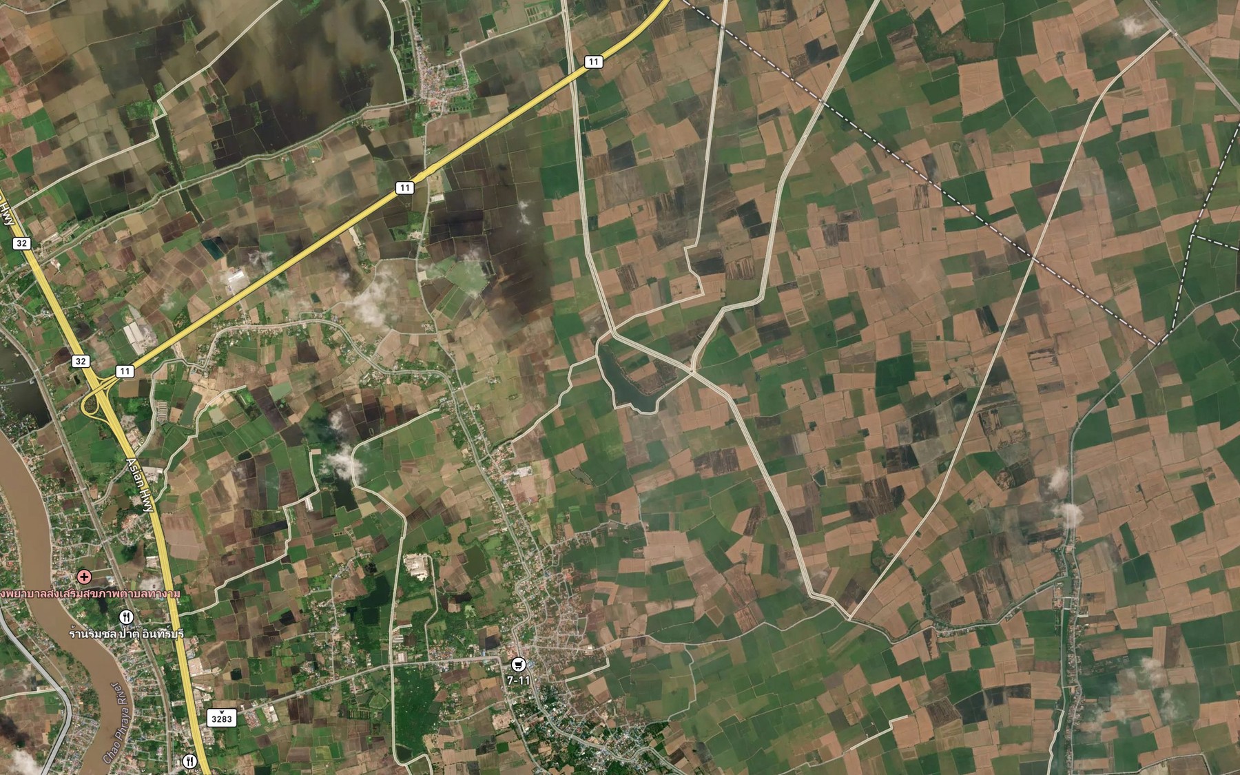 Satellite map of the Nong Lahan