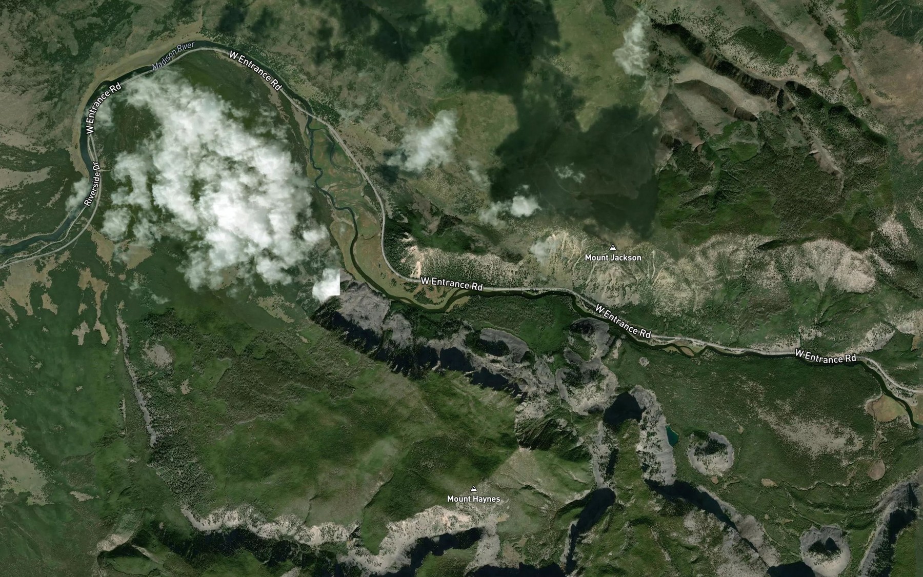 Satellite map of the Nine Mile Hole