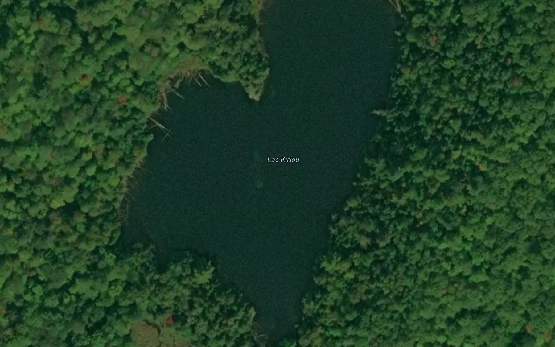 Satellite map of the Lac Kiriou