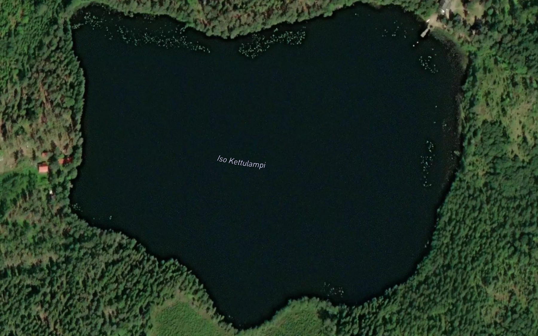Satellite map of the Iso Kettulampi