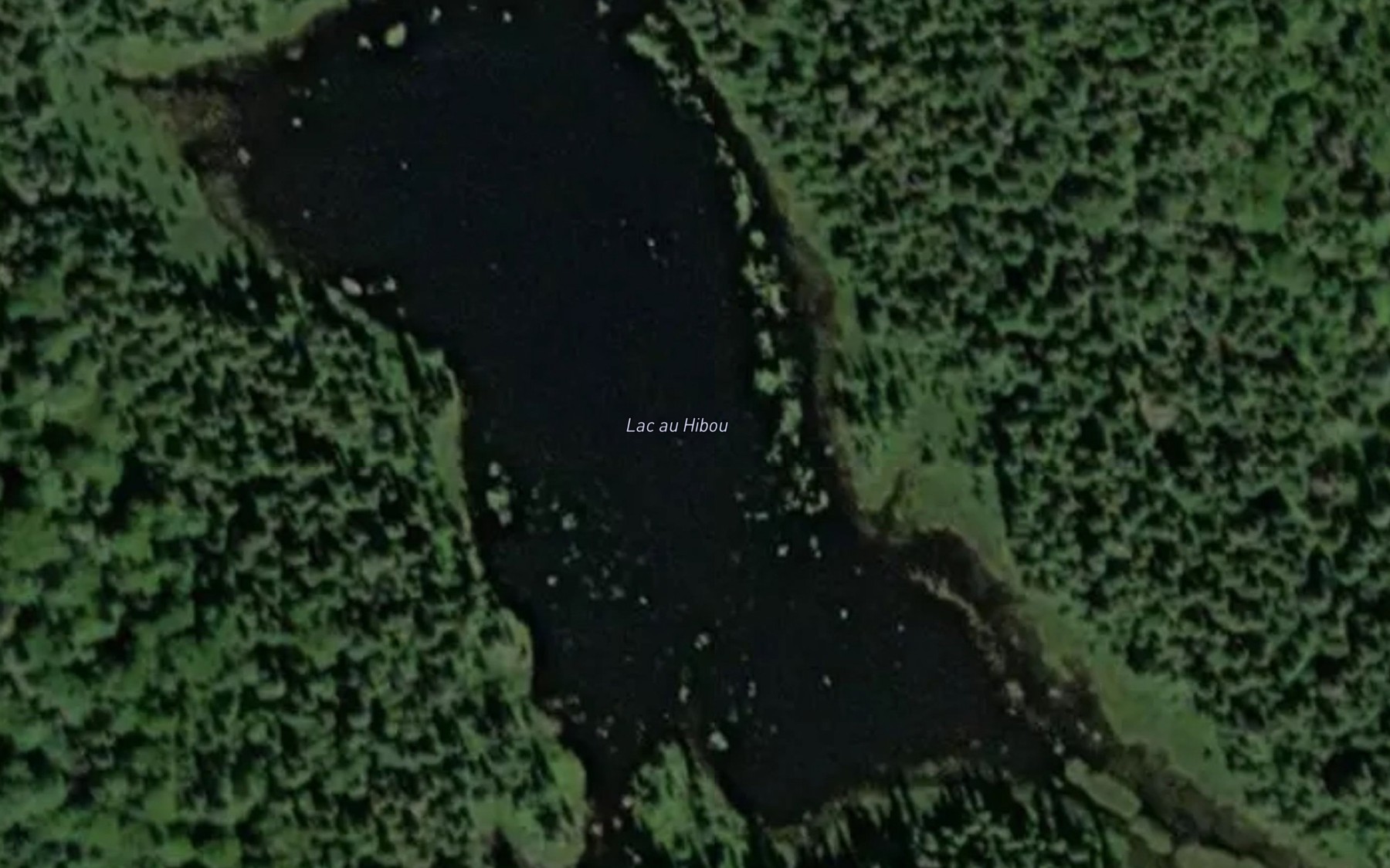 Satellite map of the Lac au Hibou