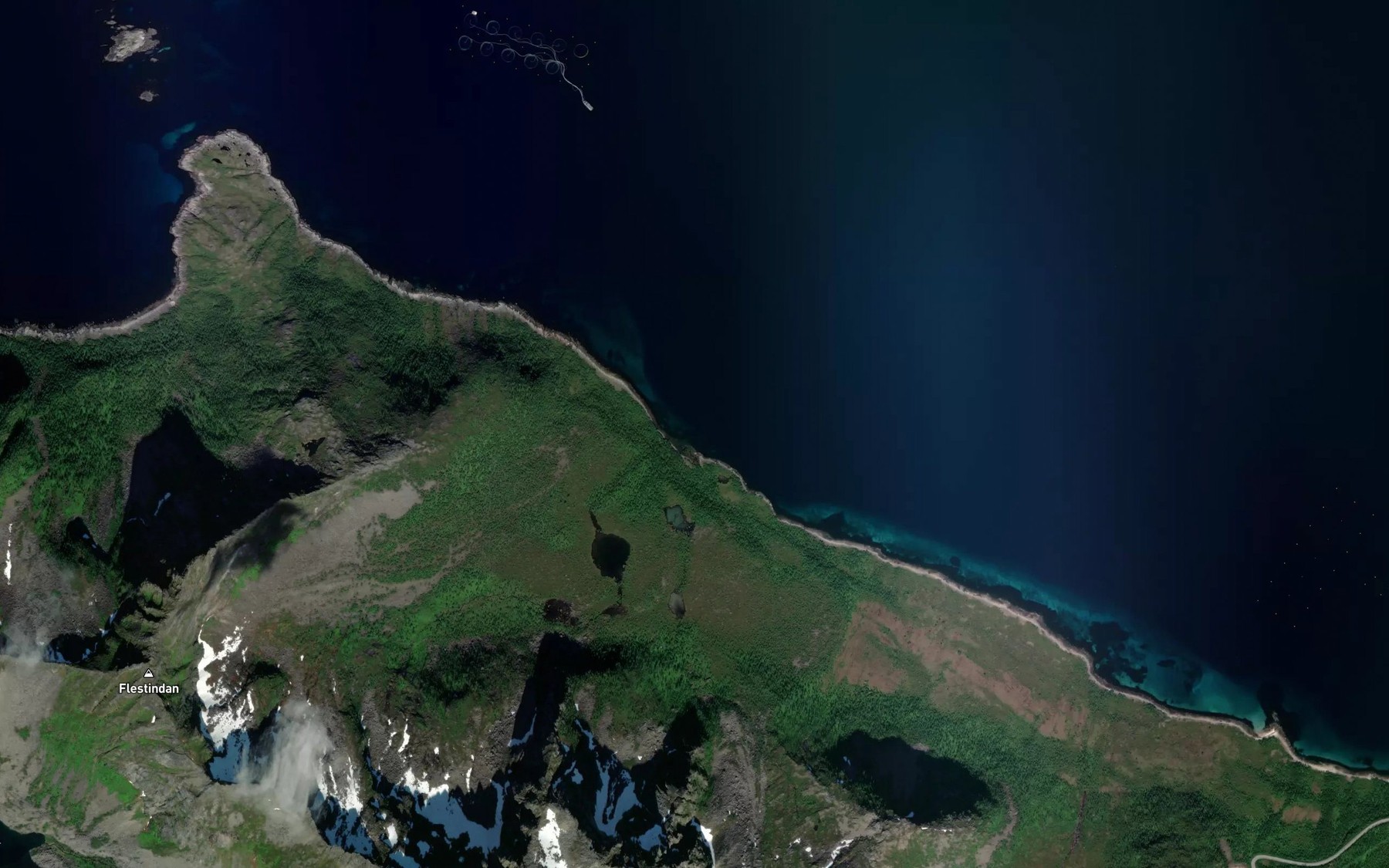Satellite map of the Linnepollen