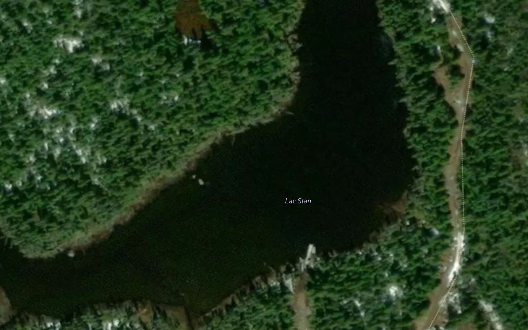 Satellite map of the Lac Stan