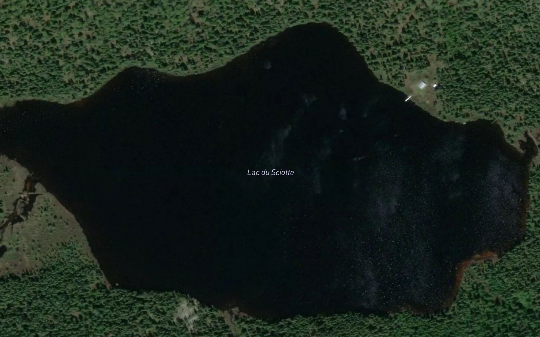 Satellite map of the Lac du Sciotte