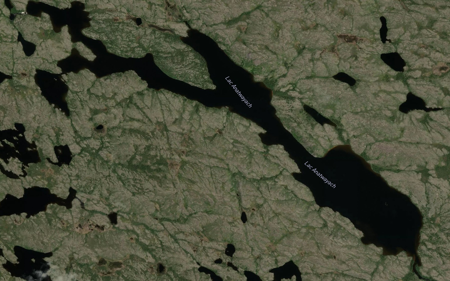 Satellite map of the Lac Anatwayach