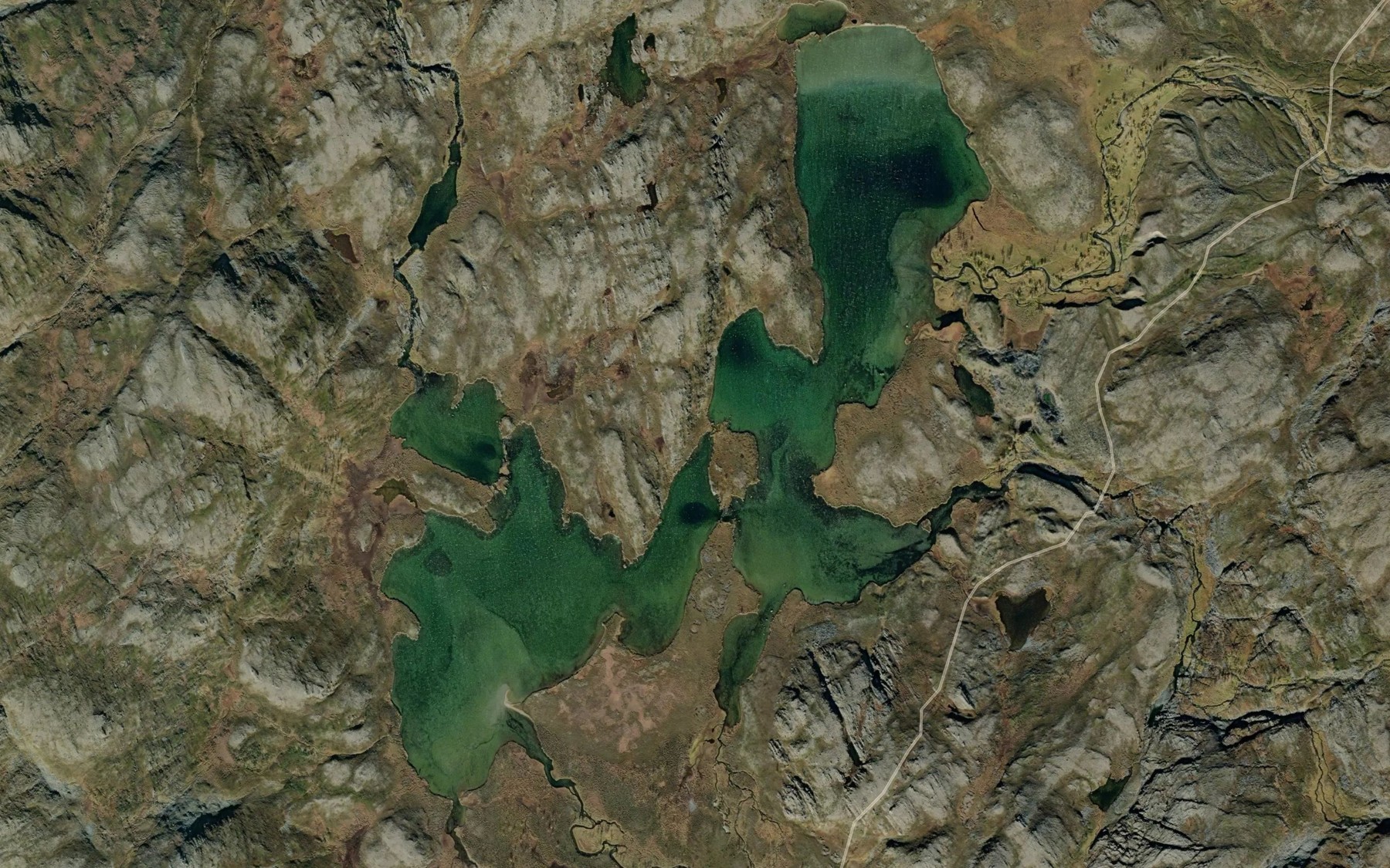 Satellite map of the Njakkajavri