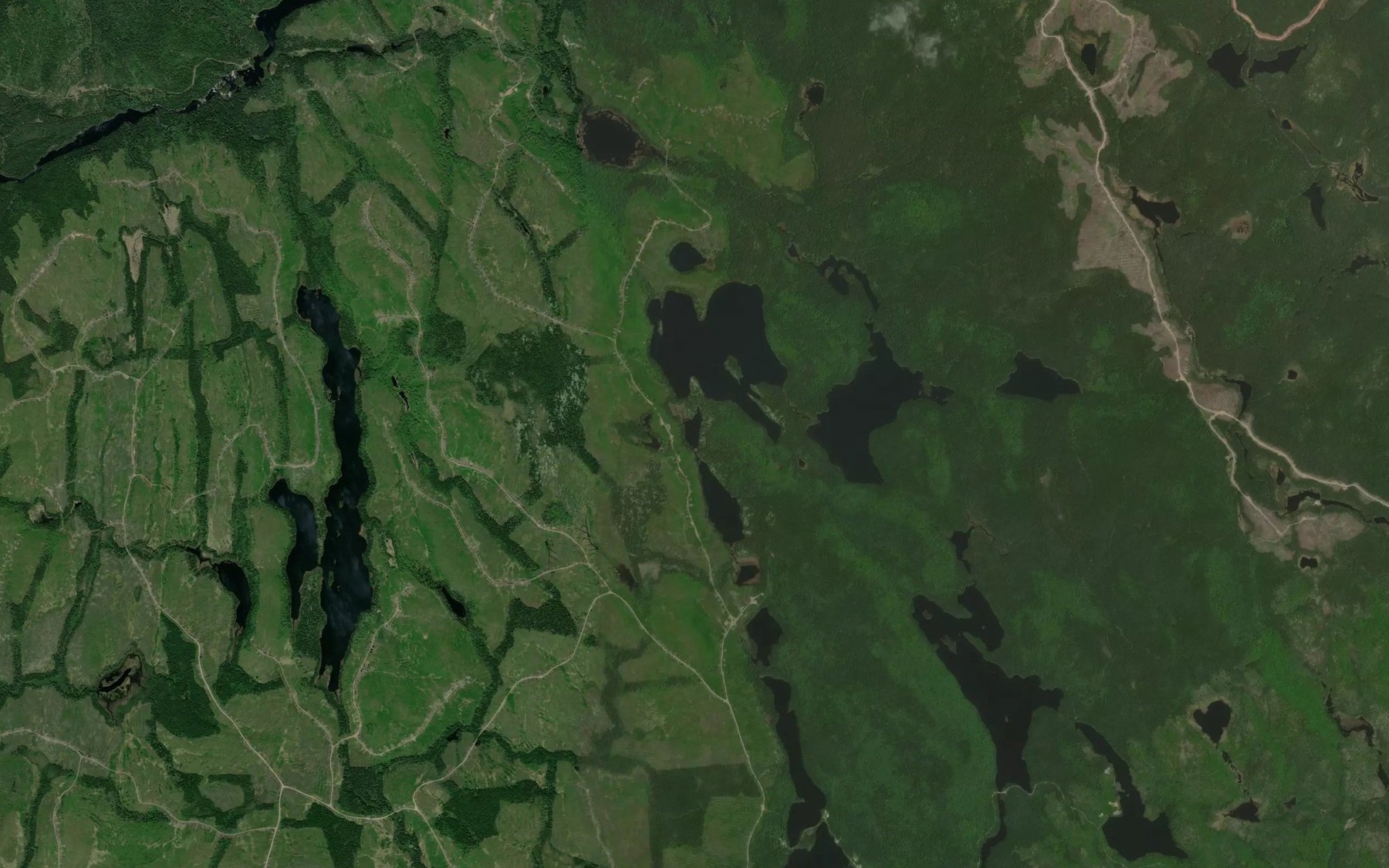 Satellite map of the Lac de la Savane