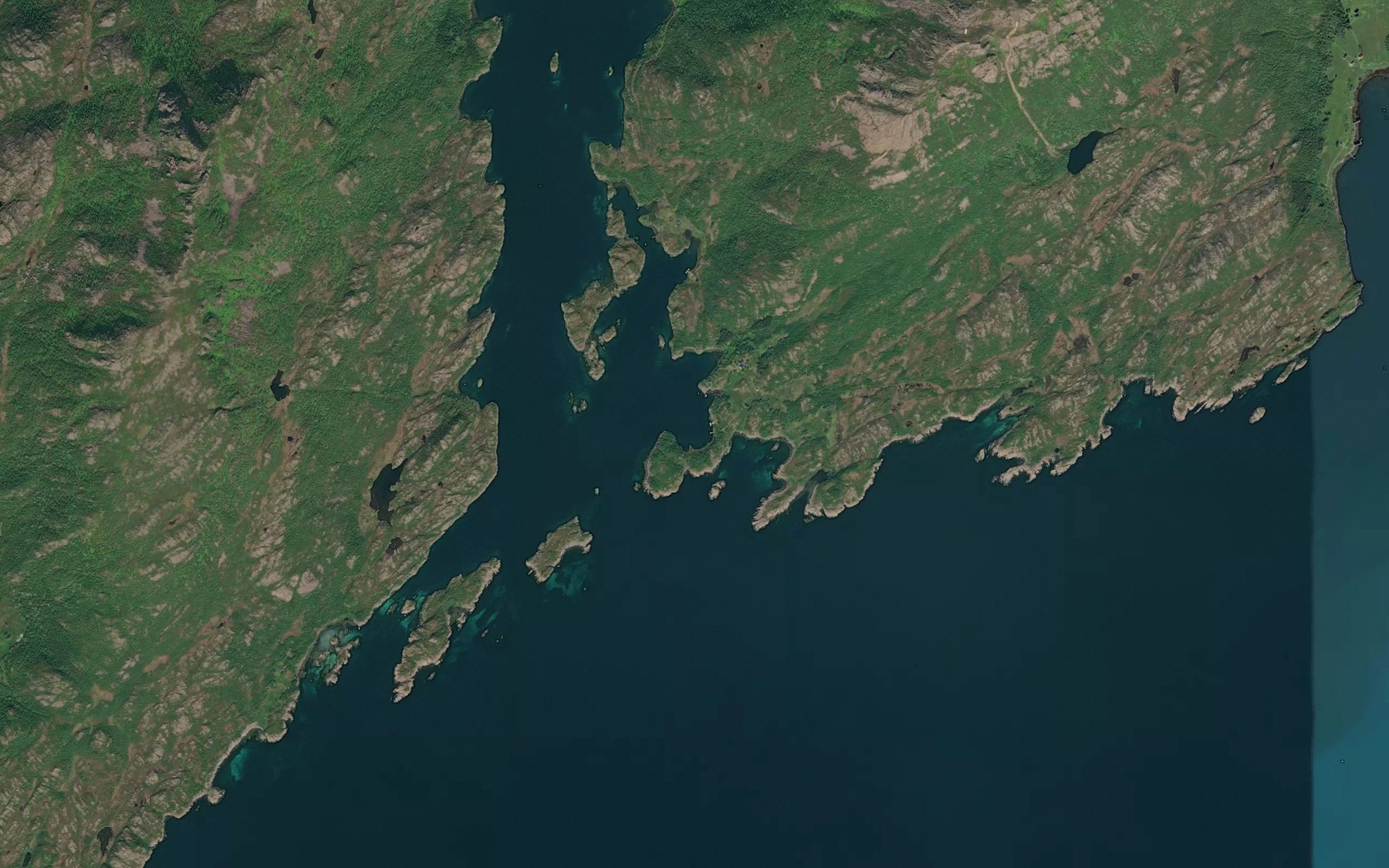 Satellite map of the Skarvbukta