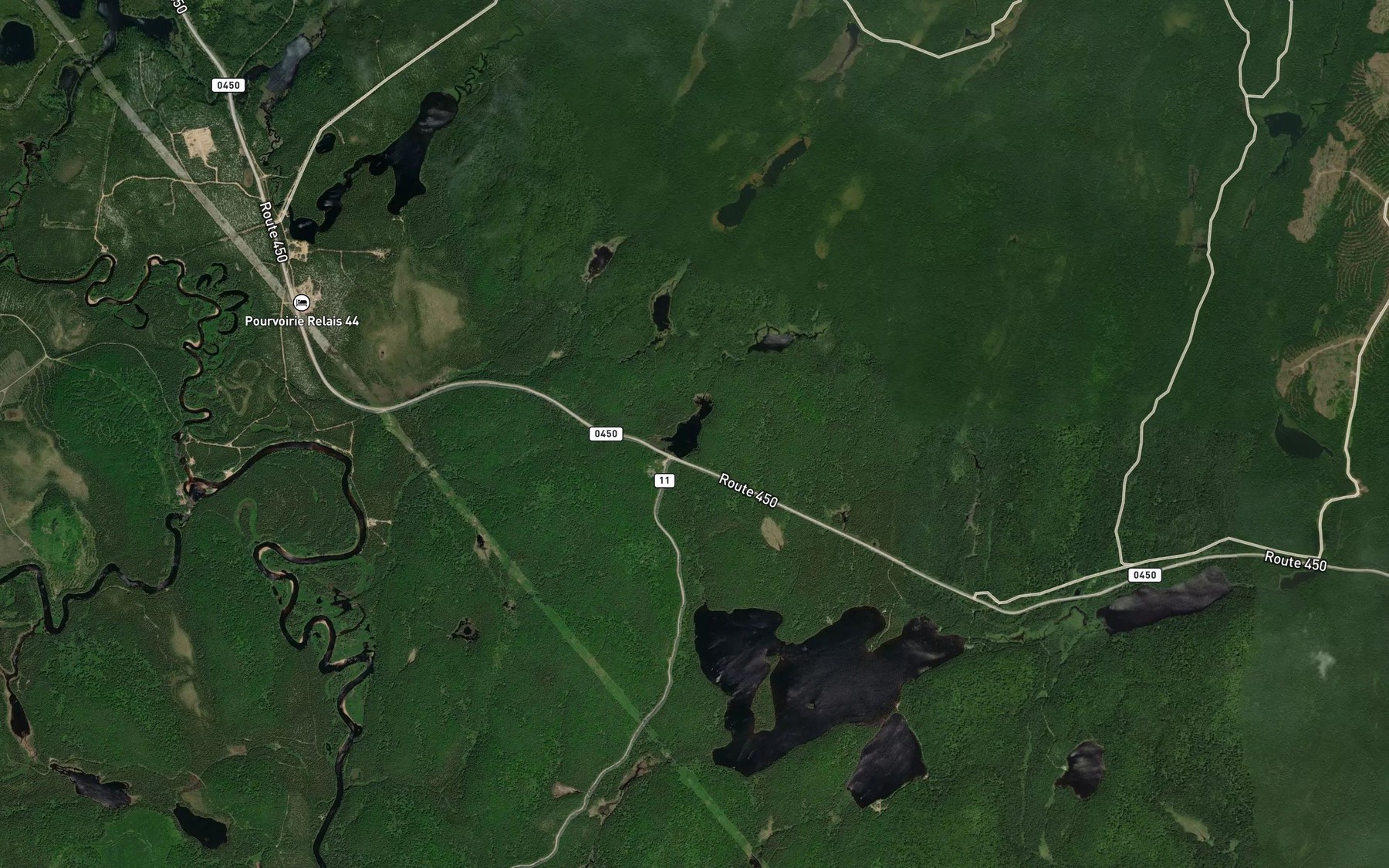 Satellite map of the Lac du Chemin