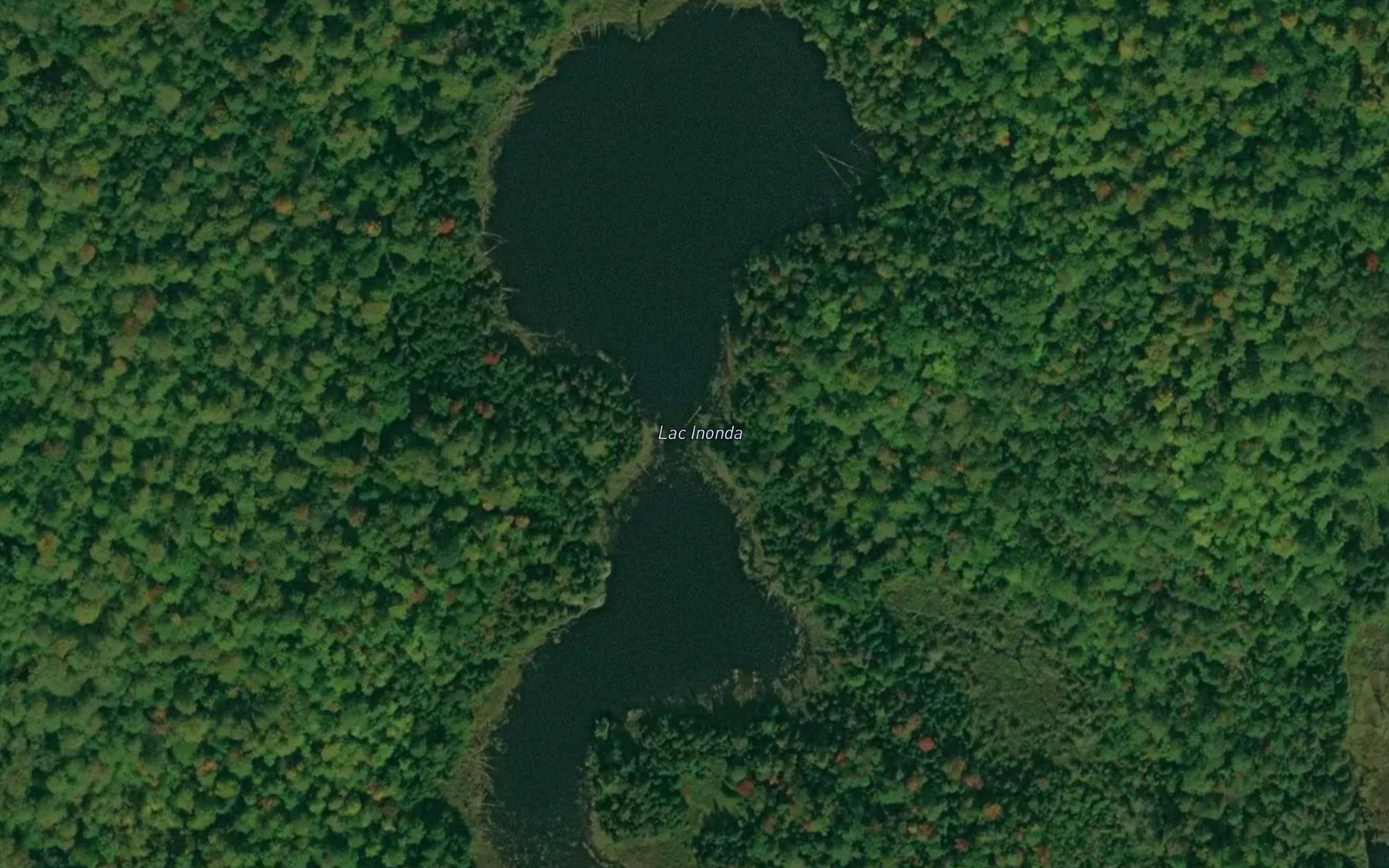 Satellite map of the Lac Inonda