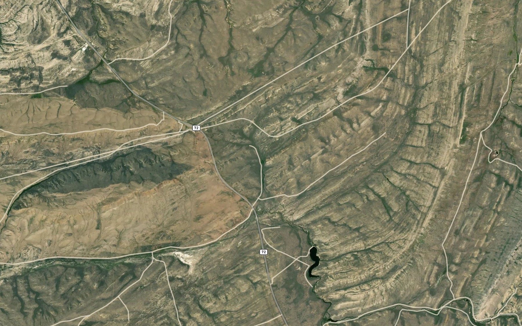 Satellite map of the Percy Spring