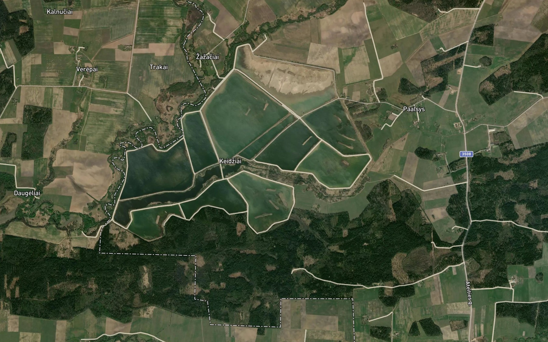 Satellite map of the Vilpisis