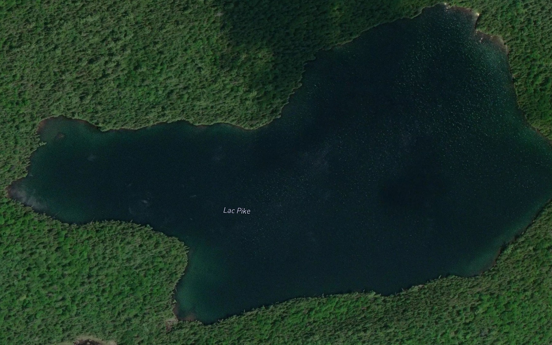 Satellite map of the Lac Pike