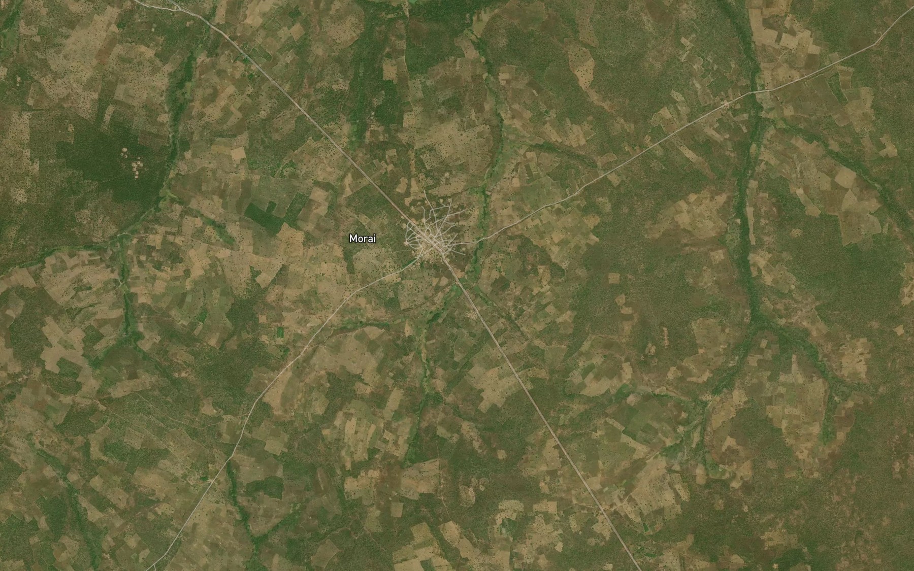Satellite map of the River Dika