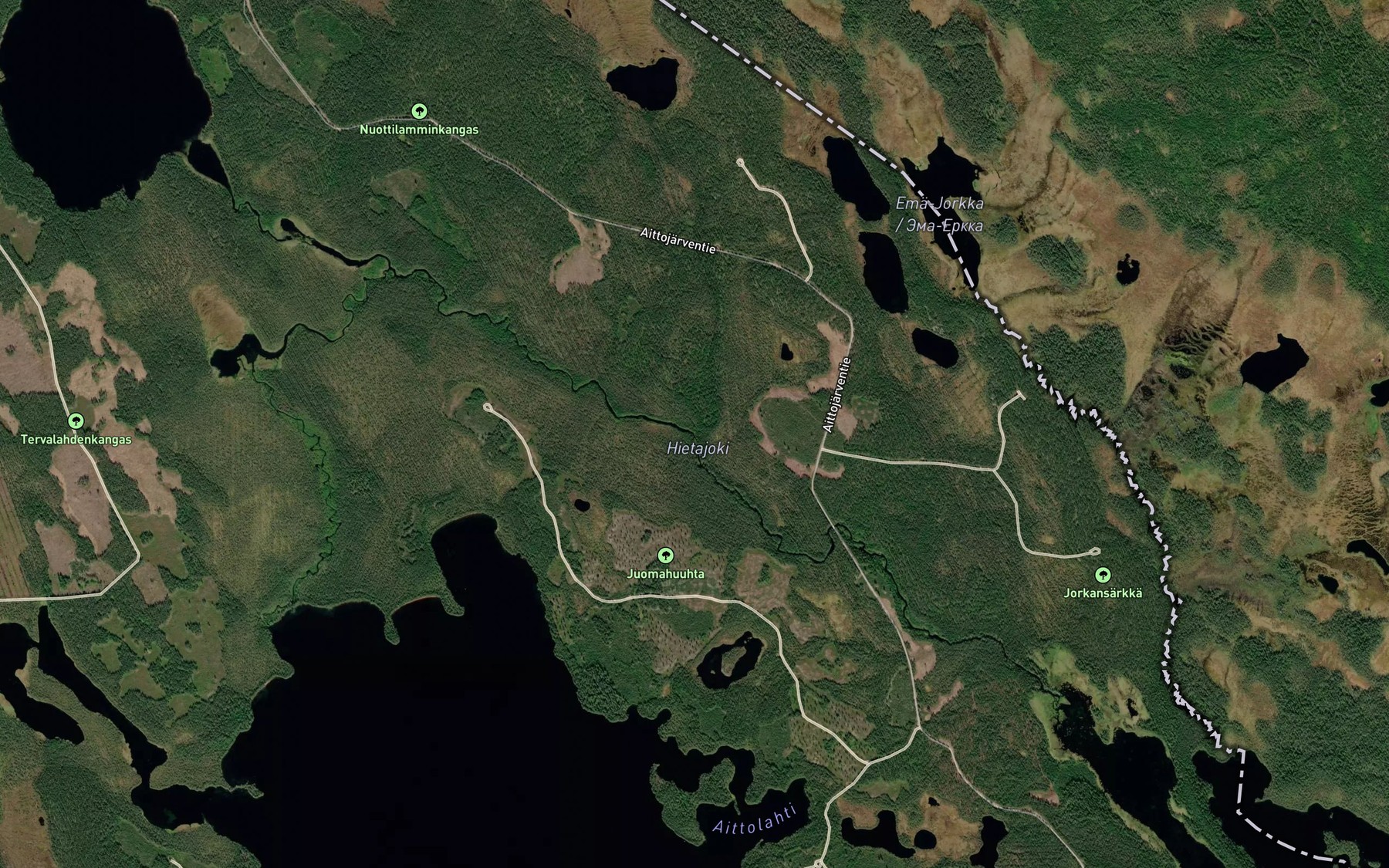 Satellite map of the Nuottipuro