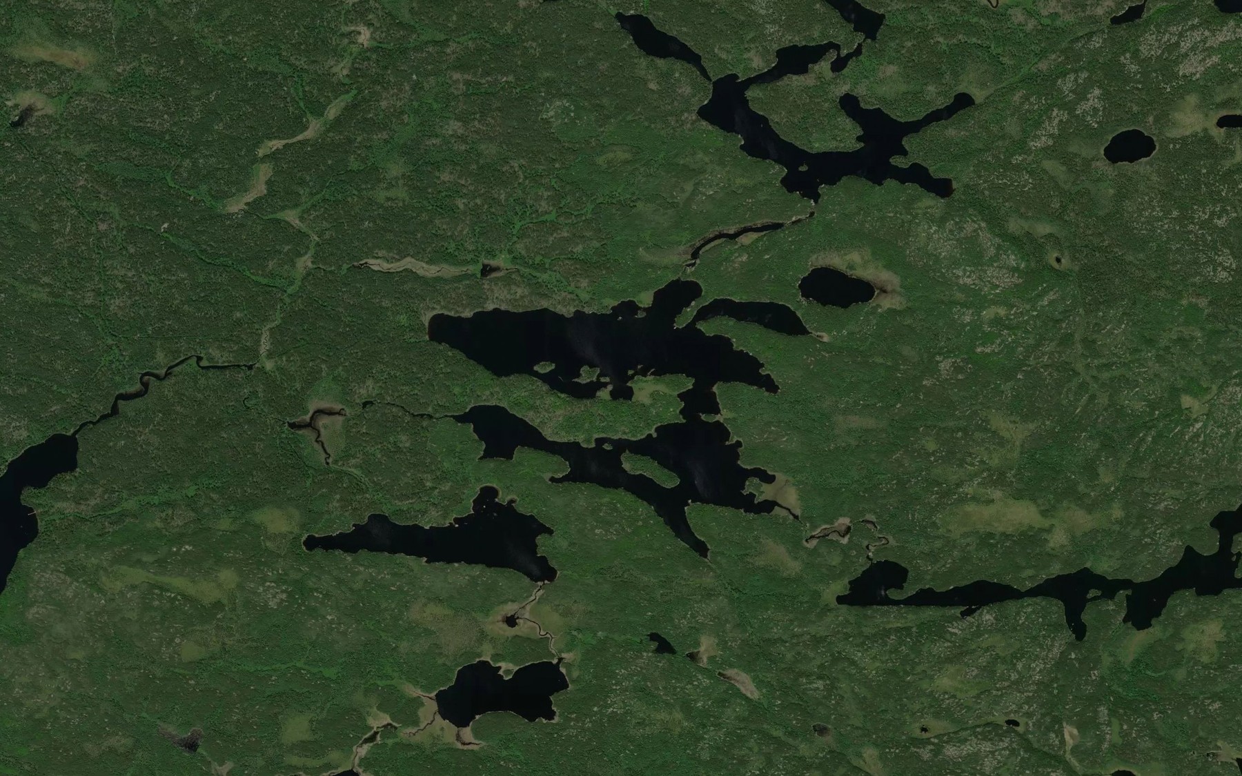 Satellite map of the Sahara Lake