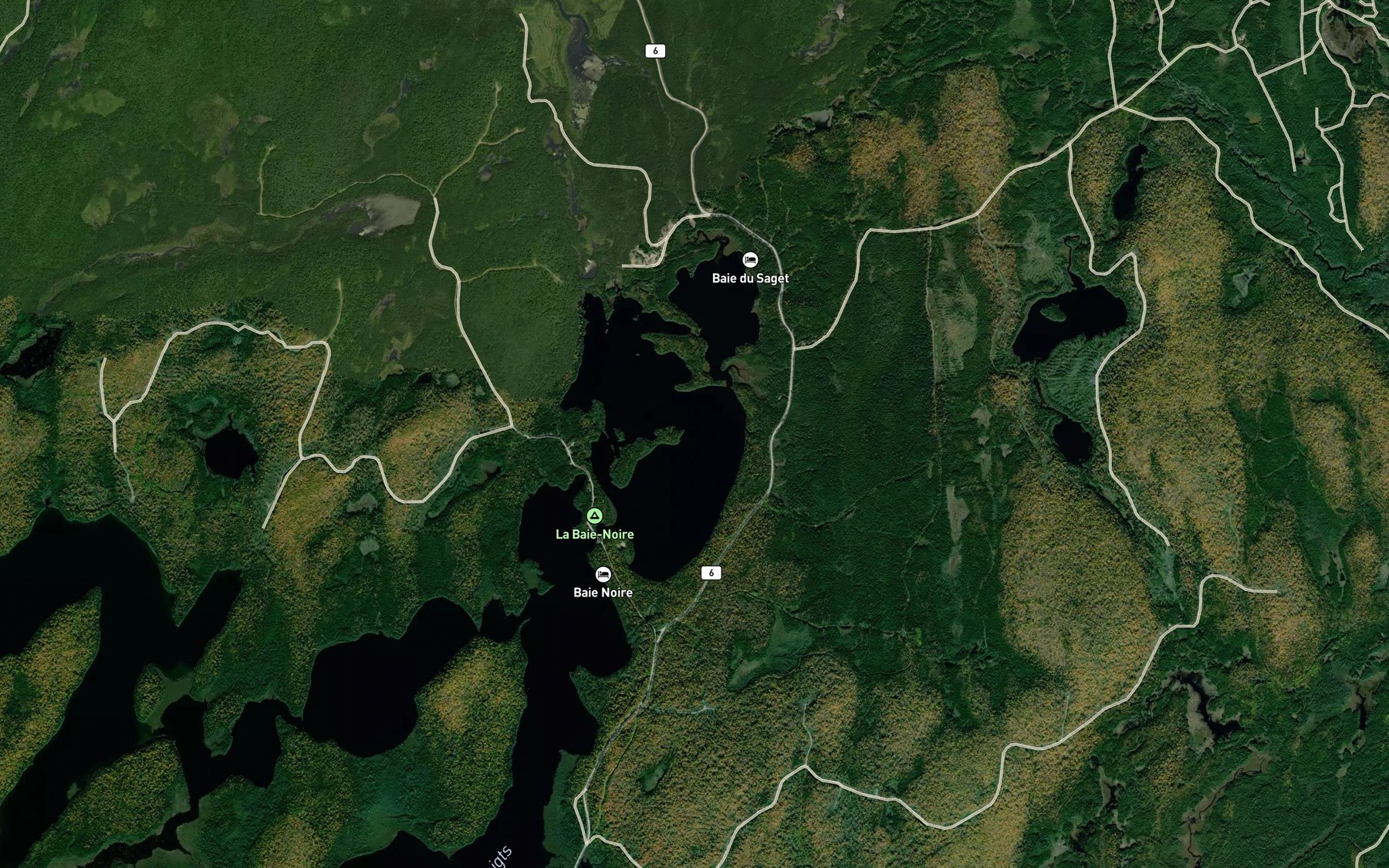 Satellite map of the Baie Noire