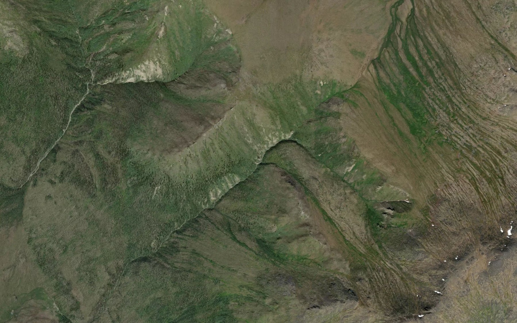 Satellite map of the Short Creek