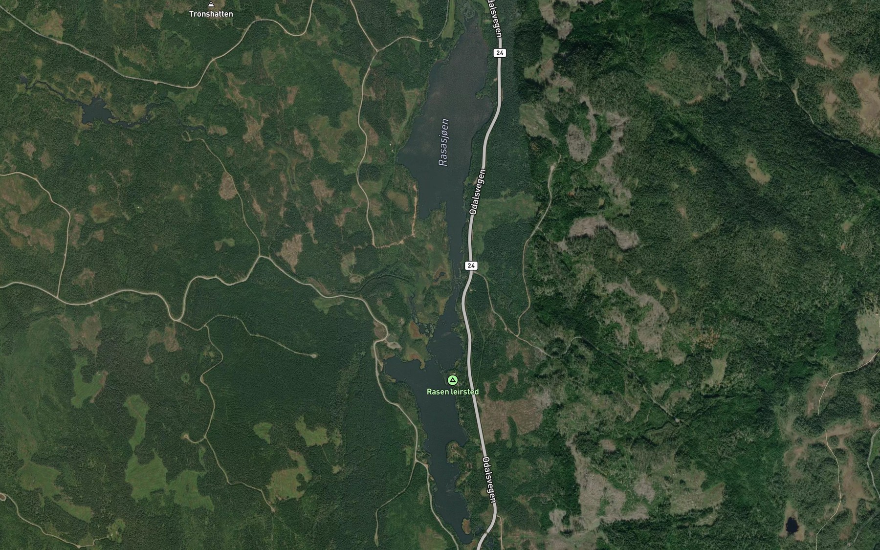 Satellite map of the Rasensjoen