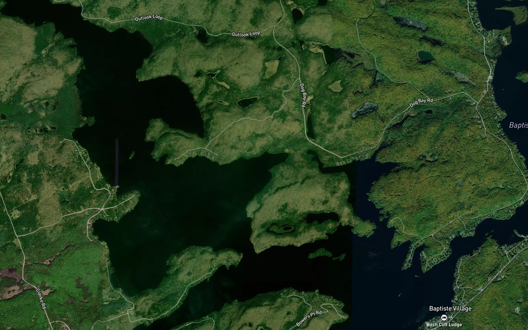 Satellite map of the Hay Bay