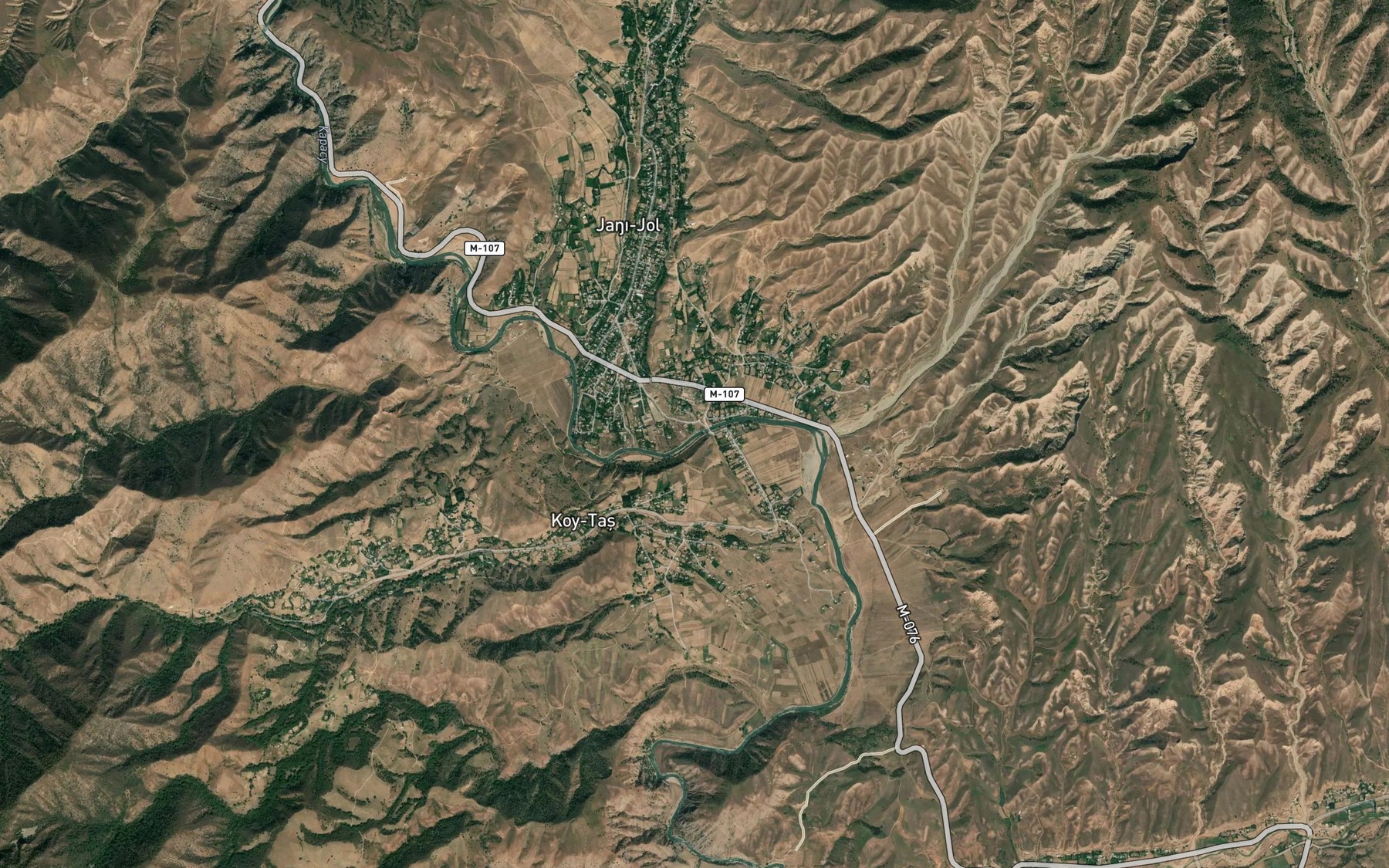 Satellite map of the Malkaldy