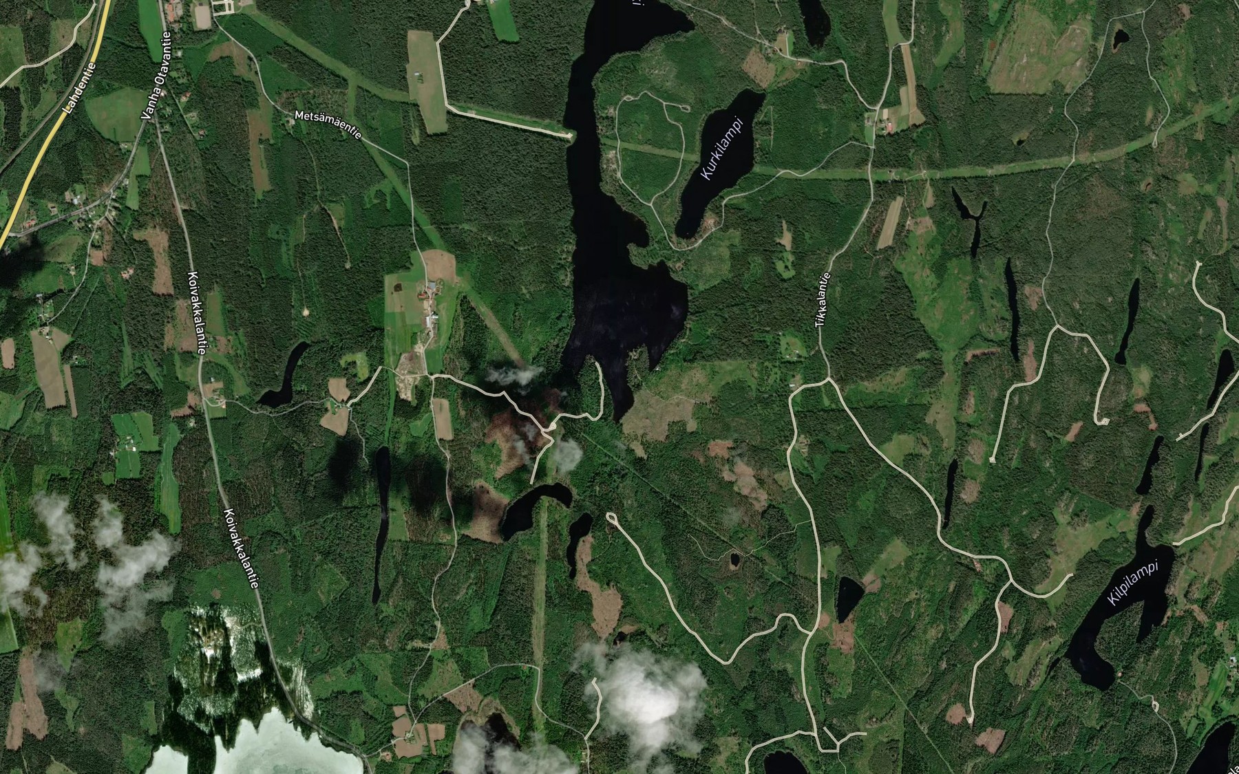 Satellite map of the Poyrynlahti