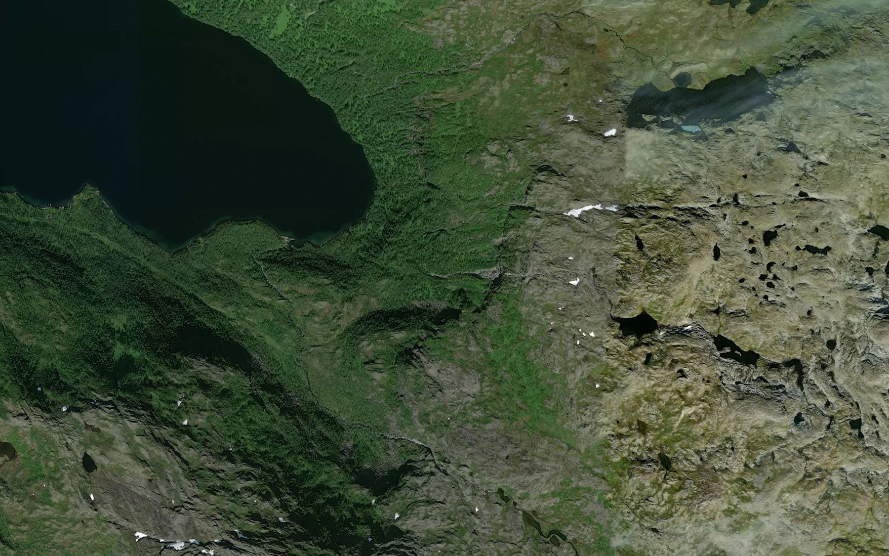 Satellite map of the Tjuvelva