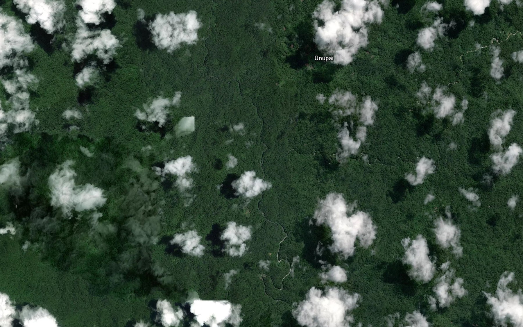 Satellite map of the Dingabi Creek