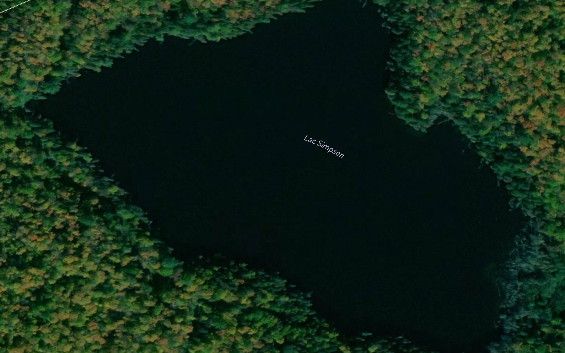 Satellite map of the Lac Simpson