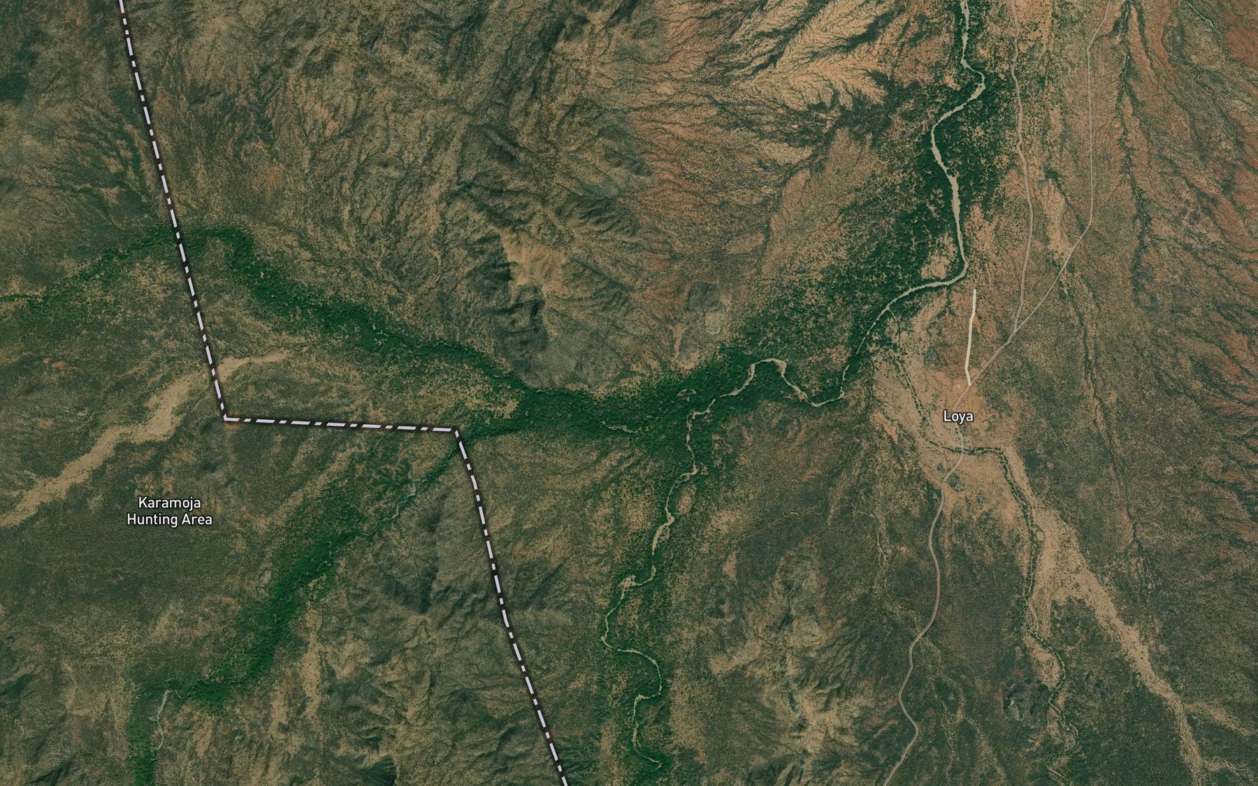 Satellite map of the Karamuroi
