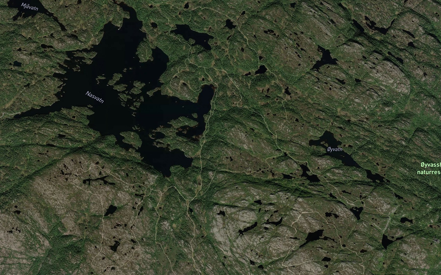 Satellite map of the Takbekken