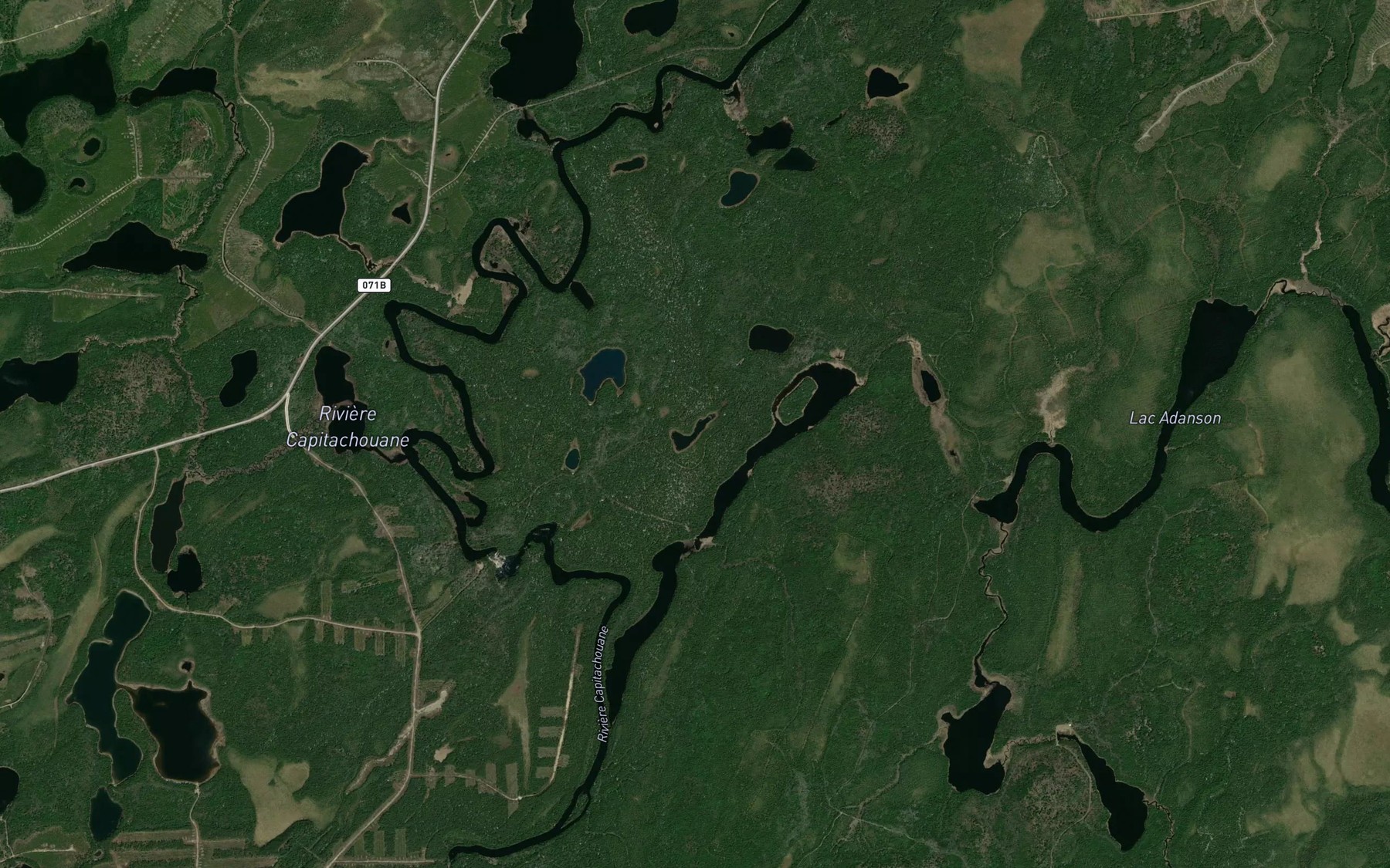 Satellite map of the Lac Meyen