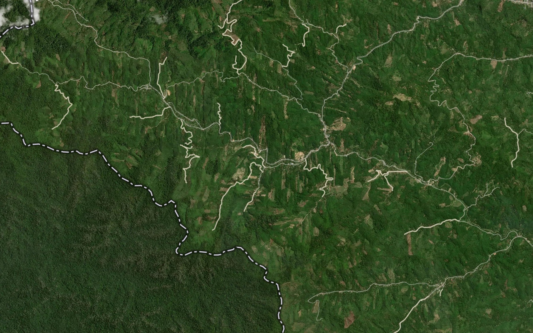 Satellite map of the Khlong Sai Pia