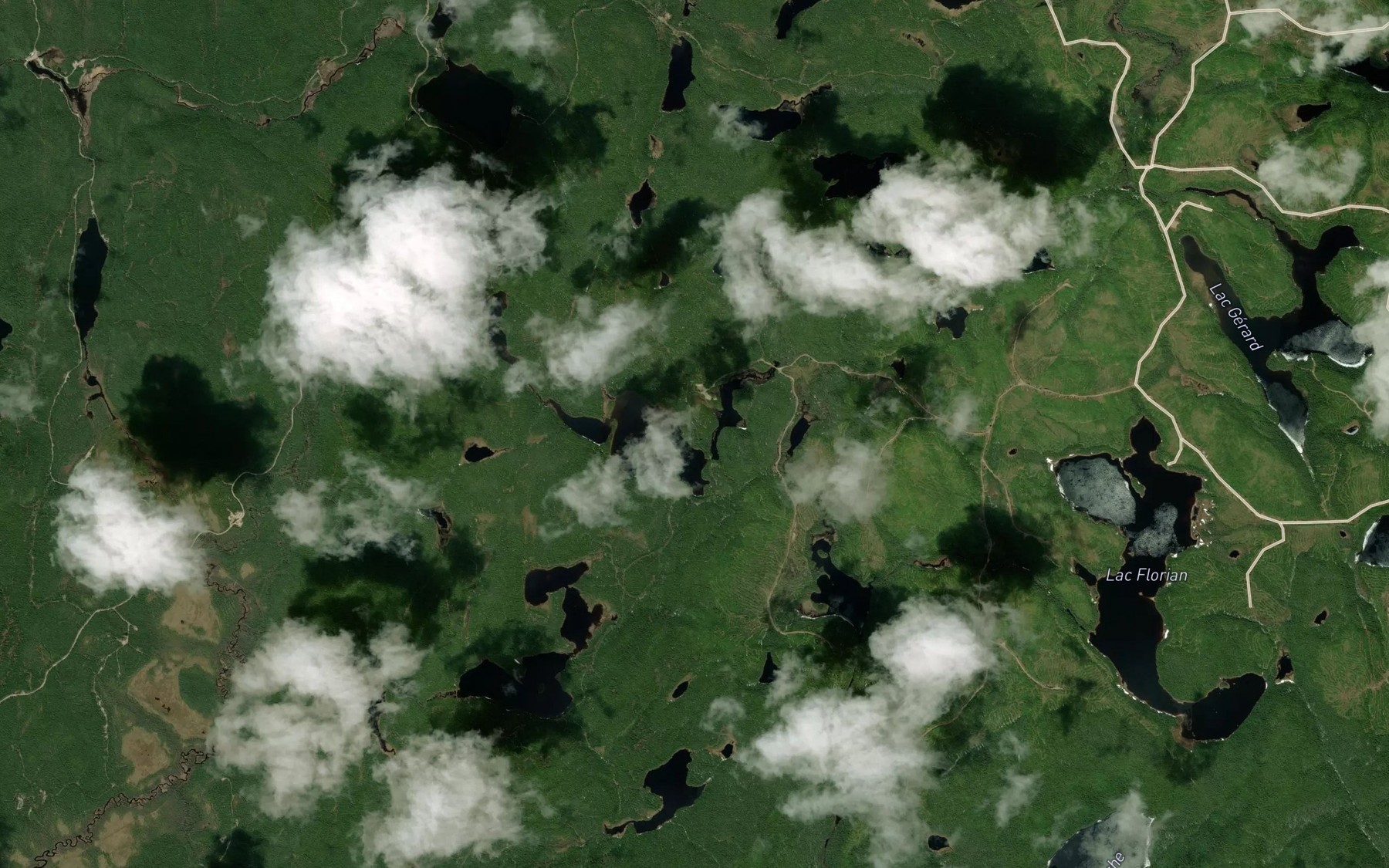 Satellite map of the Lac des Trembles
