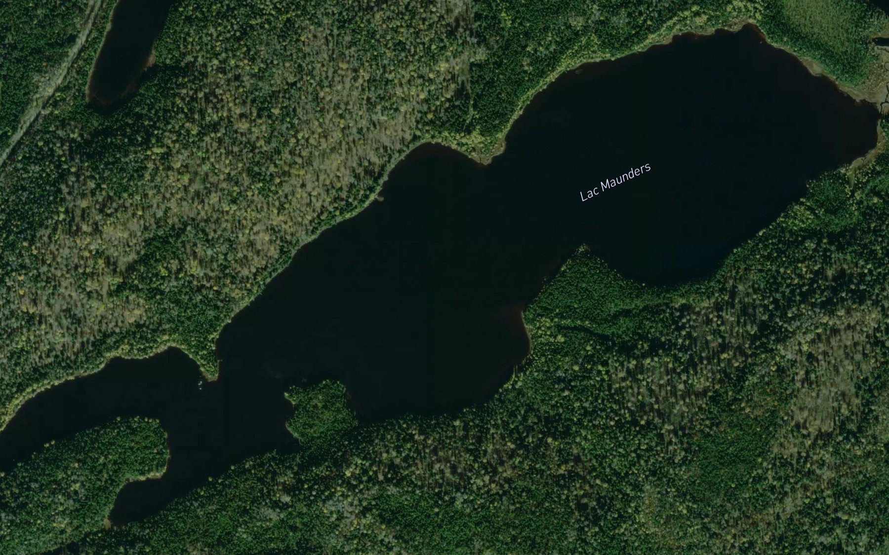 Satellite map of the Lac Maunders