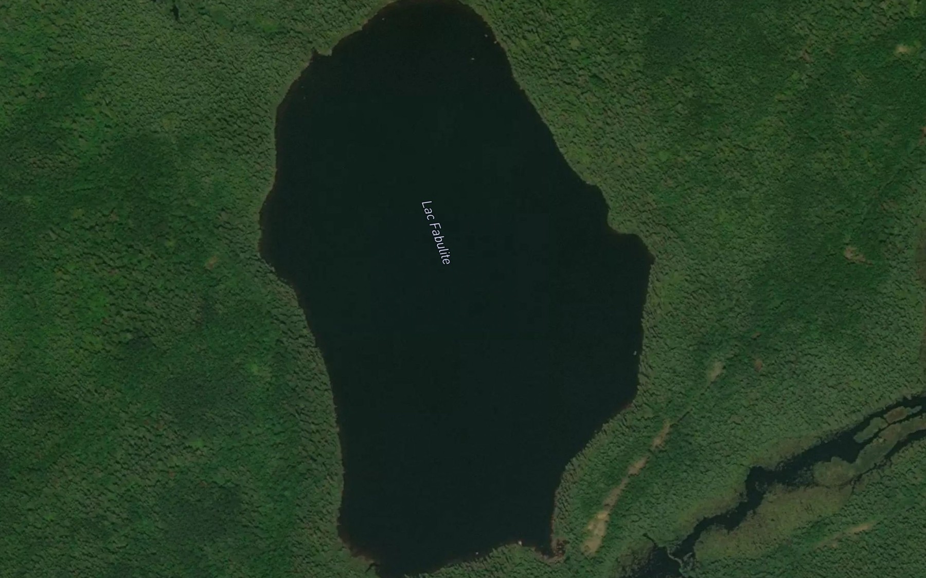 Satellite map of the Lac Fabulite